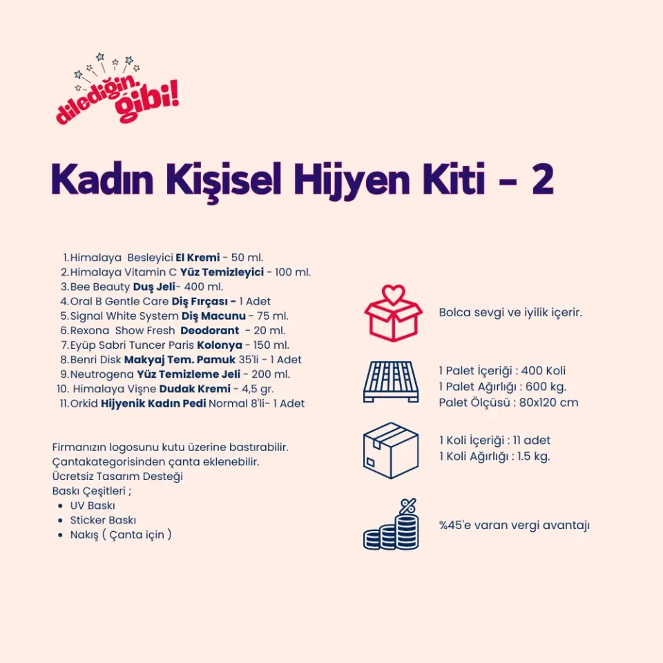 Kadın Kişisel Hijyen Seti - 2