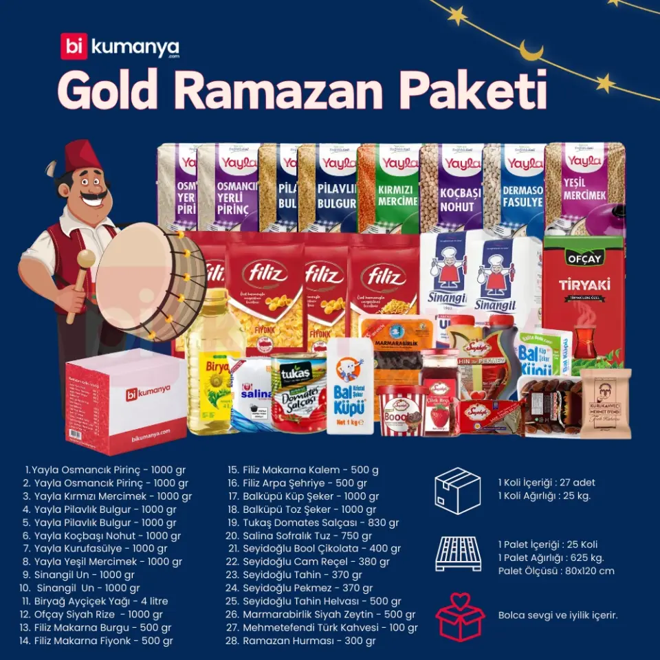 Gold Ramazan Kumanyası - 28'li Gıda Kolisi