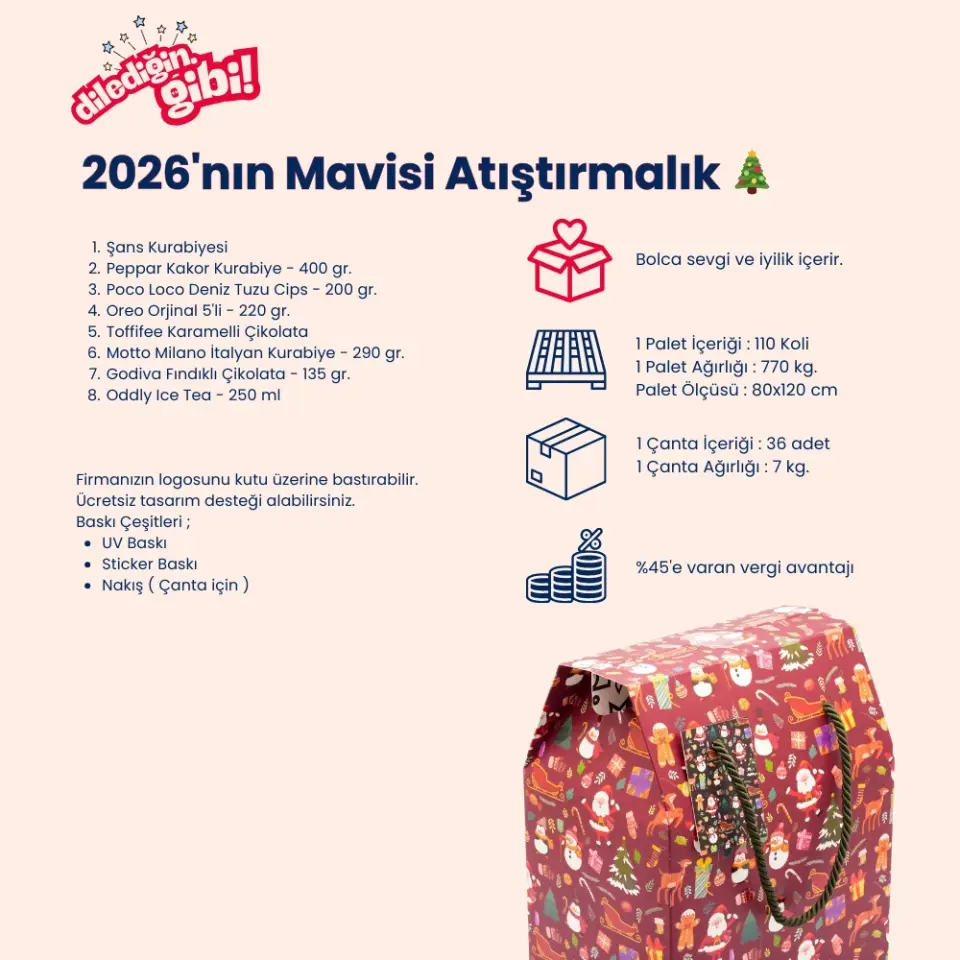 2026'nın Mavisi Atıştırmalık Paketi
